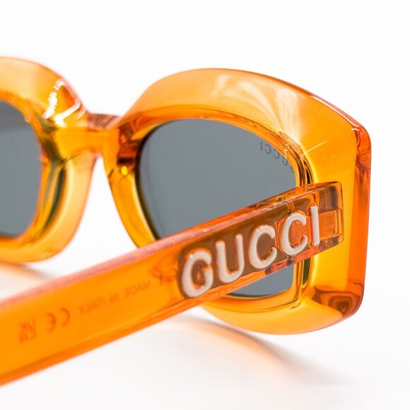NEW GG1719S 005 GUCCI WOMEN ORANGE SUNGLASSES - Picture 7 of 10